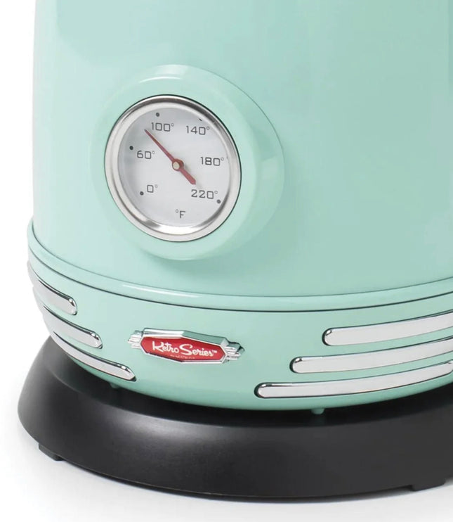 Nostalgia RWK150AQ Retro Stainless Steel Electric Water Kettle 1.7 L Aqua
