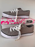 Gotta Flurt Women's Classic II Grey Canvas Low-Top Sneaker
