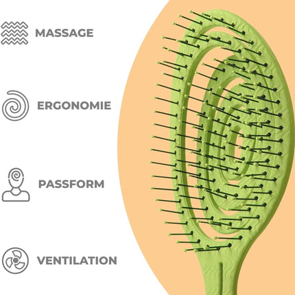 Ninabella Non-Tugging Hairbrush for Women, Men & Children