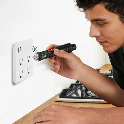 TACKLIFE Non-Contact AC Voltage Tester with Adjustable Sensitivity, LCD Display -VT02