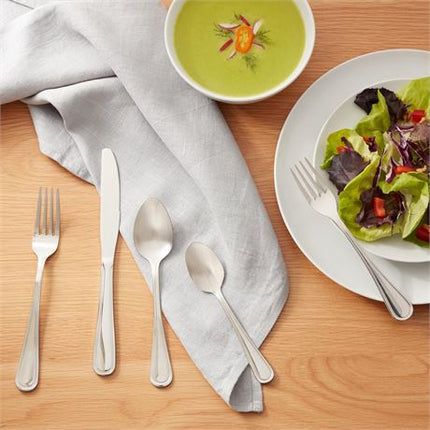 AMAZONBASIC 20-PC Stainless Steel Satin Matte Flatware Set