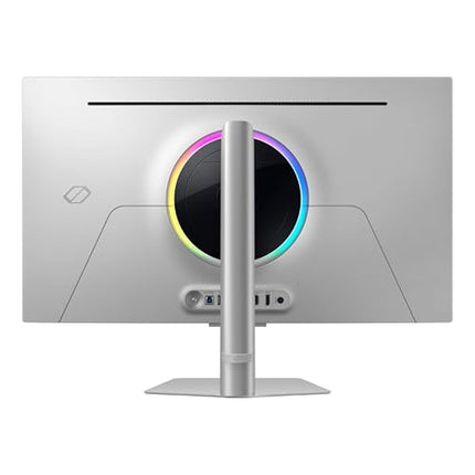 Samsung 32 Inch G8 OLED Silver G-Sync Compatible Gaming Monitor-240 Hz, 0.03 ms (LS32DG802SNXZA) - KM11