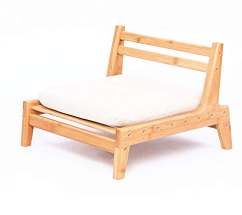 HUAWELL Seat Chair Detachable with Screws Japanese Balcony Chair with Cushion Accent Furniture Easy to Cary for Living Room