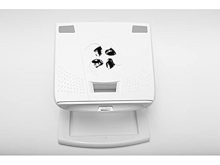 ZED-01W USB Cooling Laptop/Tablet Stand with Detachable 4 Port USB Hub & Silent Cooling Fan