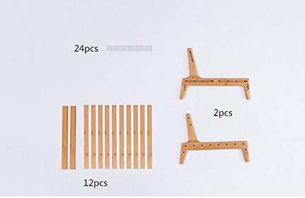 HUAWELL Seat Chair Detachable with Screws Japanese Balcony Chair with Cushion Accent Furniture Easy to Cary for Living Room
