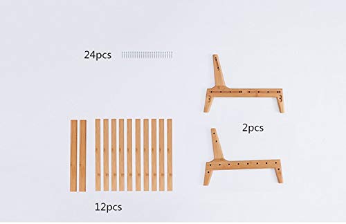HUAWELL Seat Chair Detachable with Screws Japanese Balcony Chair with Cushion Accent Furniture Easy to Cary for Living Room