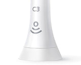 Philips Sonicare C3 2-in-1 Plaque Removal+Whitening Brush Heads, Genuine Replacement Toothbrush Heads, White, 2 Pack, HX9042/65