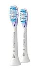 Philips Sonicare G3 Two-in-One - Genuine Replacement Electric Toothbrush Heads, White, 2 Pack, HX9052/65