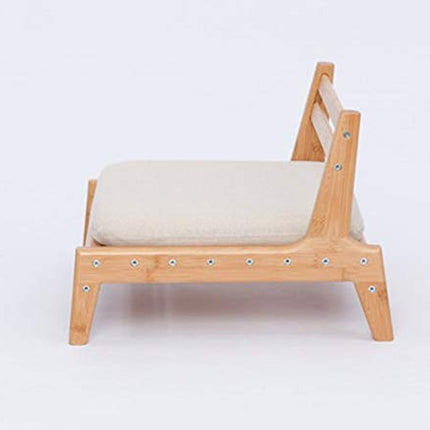 HUAWELL Seat Chair Detachable with Screws Japanese Balcony Chair with Cushion Accent Furniture Easy to Cary for Living Room