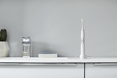 Philips Sonicare Protectiveclean 6100 Rechargeable Electric Toothbrush, Whitening, White, HX6877/21