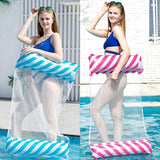 3 Pack Inflatable Pool Floats Hammock, Adults for Size Water Hammock Lounger, Multi-Purpose 4-in-1 Swimming Water Floating Rafts