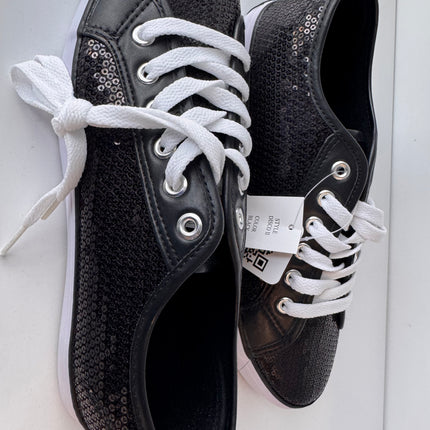 Gotta Flurt Women's Disco II Black Sequin Low Top Dance Sneaker