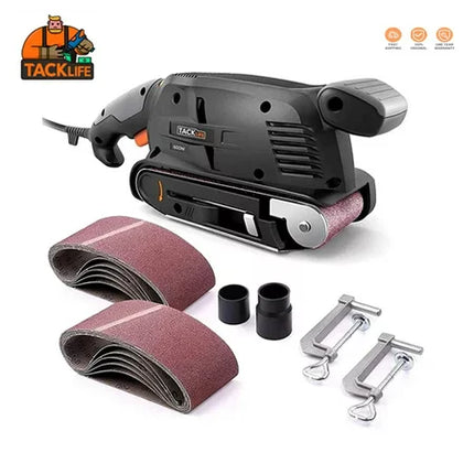 TACKLIFE PSFS1A 600W Belt Sander Bench Sander With Variable Speed Control Dust Box Vacuum Adapters 3M Length home/home other Cord