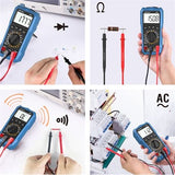 JDAUIAX 6000 Count AC/DC Volt & DC Current Digital Multimeter Tester