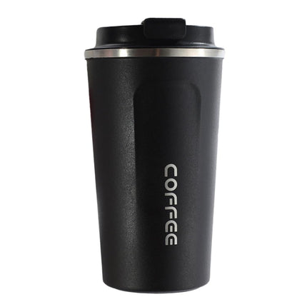 Stainless Steel Insulated Coffee Tumbler - 500ml, Leakproof, Wide Mouth, Anti-Slip, BPA-Free - Perfect for Office, Travel, and Outdoors (White)