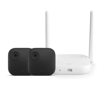 Blink Outdoor XR+ — Extended Range Wireless Outdoor 4 Camera with 10x security coverage powered by Blink's proprietary XR technology — 2 camera system
