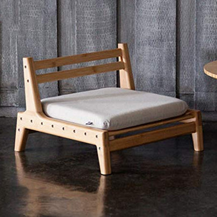 HUAWELL Seat Chair Detachable with Screws Japanese Balcony Chair with Cushion Accent Furniture Easy to Cary for Living Room