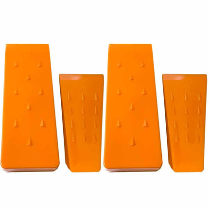Parts 4 Outdoor Tree Wedges 5.5" 2Pk and 8" 2Pk Felling Logging Bucking Falling (Orange)