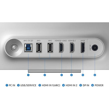 Samsung 32 Inch G8 OLED Silver G-Sync Compatible Gaming Monitor-240 Hz, 0.03 ms (LS32DG802SNXZA) - KM11