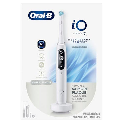 Oral-B iO7 Electric Toothbrush, for Clinically Proven Complete Protection, White, iO Series 7 Limited