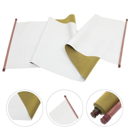 AUTSUPPL Reusable Chinese Calligraphy Water Writing Cloth Imitation Xuan Brush Practice Mat Roll-up Water Writing Cloth for Beginners and Professionals Home Classroom Use 55.11 X 16.53 in
