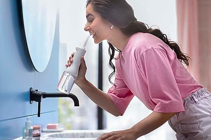 Philips Sonicare Power Flosser 3000 Cordless, Oral Irrigator Quad Stream technology and whisper quiet, White, HX3826/21