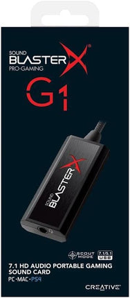 Creative Sound BlasterX G1 7.1 Portable HD Gaming USB DAC and Sound Card (70SB171000000)