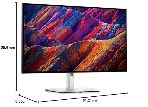 Dell UltraSharp U2723QE 27" 4K UHD WLED LCD Monitor - 16:9 - Silver&Black - KM12