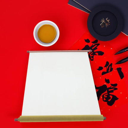 AUTSUPPL Reusable Chinese Calligraphy Water Writing Cloth Imitation Xuan Brush Practice Mat Roll-up Water Writing Cloth for Beginners and Professionals Home Classroom Use 55.11 X 16.53 in