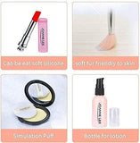 Aomola Kids Pretend Makeup Toys for Girls Pretend Play Makeup Kit with Cosmetics Bag Organizer T112