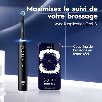 Oral-B iO4 Electric Toothbrush, for a Gentle Clean and Healthier Gums, White, iO Series 4 with 1 Toothbrush, 1 Brush Head, and 1 Travel Case