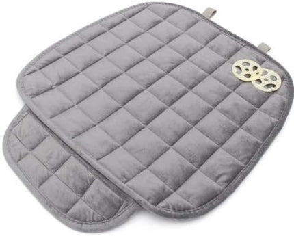 1-PC Anti-Slip Warm Universal Car Front Seat Cushion Cover/Rear Back Chair Seat Pad for Vehicle Protection, GREY, Front