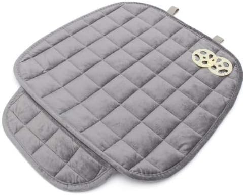 1-PC Anti-Slip Warm Universal Car Front Seat Cushion Cover/Rear Back Chair Seat Pad for Vehicle Protection, GREY, Front
