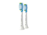 Philips Sonicare C3 2-in-1 Plaque Removal+Whitening Brush Heads, Genuine Replacement Toothbrush Heads, White, 2 Pack, HX9042/65