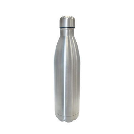 JS Gourmet 750ml Double Wall Stainless Steel Water Bottle with Leak-proof Silicone Cap, Lightweight, Reusable Insulated Metal Bottle, Keeps Beverages Hot or Cold
