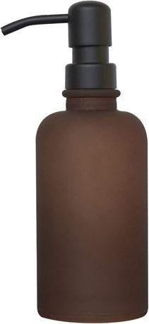 CIRCOA Brown Glass Modern Soap & Lotion Dispenser