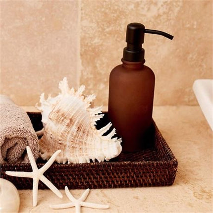 CIRCOA Brown Glass Modern Soap & Lotion Dispenser