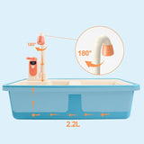 Kitchen Play Sink Toys with Running Water, Electric Dishwasher Playing Toy, Pretend Toy Sink Play kitchens for Boys Girls Birthday Gifts (Blue)