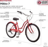 NEW IN BOX SCHWINN Mikko Women's Cruiser Bike Line,17"Medium Steel Step-Through Frames