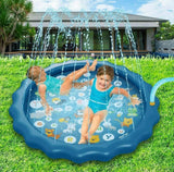 EZONEDEAL 68" Inflatable Splash Pad Sprinkler Mat Outdoor Summer Water Play Swimming Pool for Kids, Babies, Toddlers