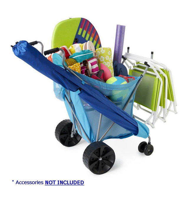 Seina Sand Cruiser - Steel Framed Collapsible Versatile Garden Cart (SSC-100)