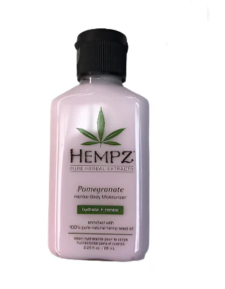hempz lotion Pomegranate Herbal Body Moisturizer Hydrate & Renew 2.25 oz