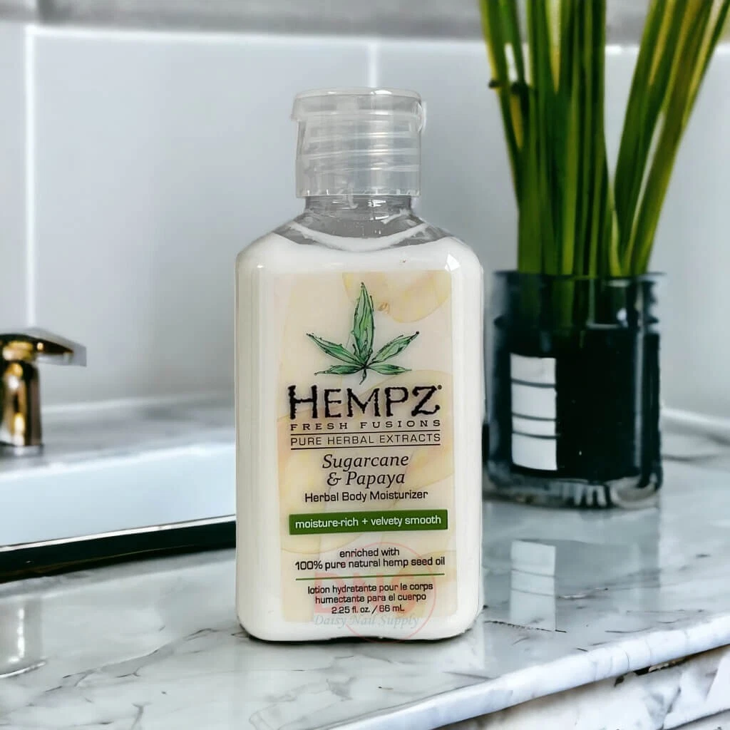 Hempz Lotion Herbal Body Moisturizer Sugarcane & Papaya 2.25 fl oz