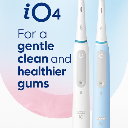 2X Oral-B iO Series 4 Electric Rechargeable Toothbrush Body ONLY - BLUE & WHITE