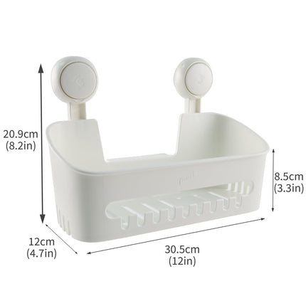 Dewsea Bath Toy Storage Organizer for Kids, No-Drill Suction Cup Shower Caddy, Bathtub Toy Holder with Drain Holes, Waterproof Bathroom & Kitchen Storage Basket