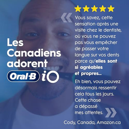 Oral-B iO6 Electric Toothbrush, for a Deep Clean and Whiter Teeth, Opal Grey, iO Series 6 with 1 Toothbrush, 1 Brush Head, and 1 Travel Case