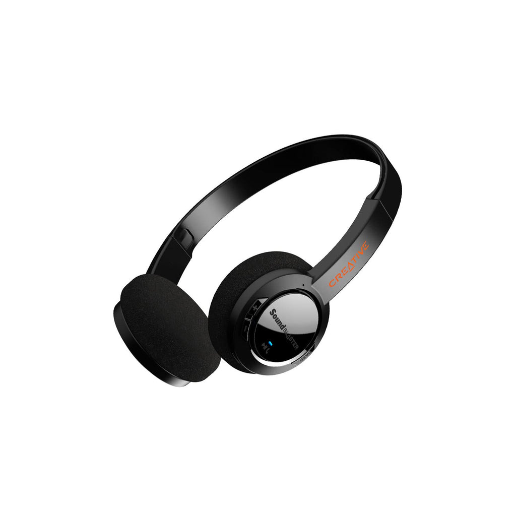Creative Sound Blaster JAM V2 On-Ear Lightweight Bluetooth 5.0 Wireless Headphones with USB-C, aptX Low Latency, aptX HD, Multipoint Connectivity, Voice Detection and Noise Reduction, 22 Hours Battery Life