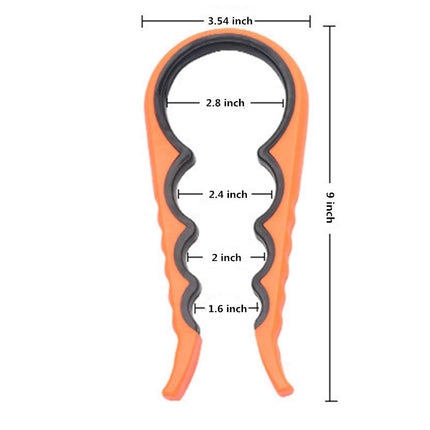 1Pc Multi-Purpose Colourful Adjustable Rubber Strap Wrench Grip/Tighten Bottle Jar Can Opener for Small Hands, Seniors or Anyone Who Suffers from Arthritis