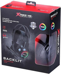 Xtrike Me GH-890 - Wired Gaming Headset, Backlit with Microphone, Black