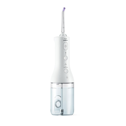 Philips Sonicare Power Flosser 3000 Cordless, Oral Irrigator Quad Stream technology and whisper quiet, White, HX3826/21